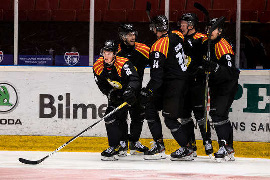 Brynäs spelarna jublar