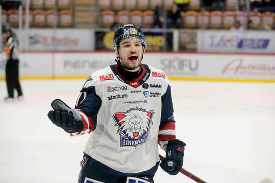 Linköpings Robert Lantosi jublar