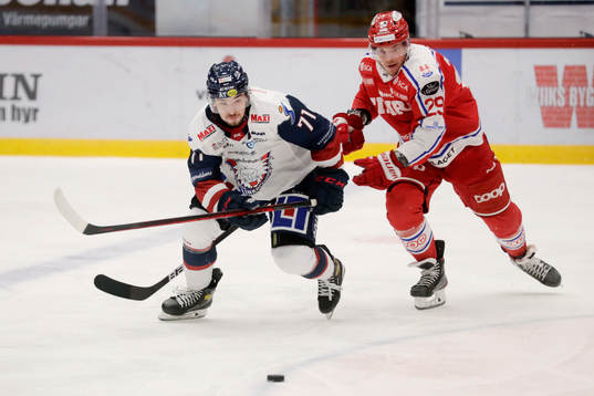 Linköpings Robert Lantosi och Timrås Morten Madsen