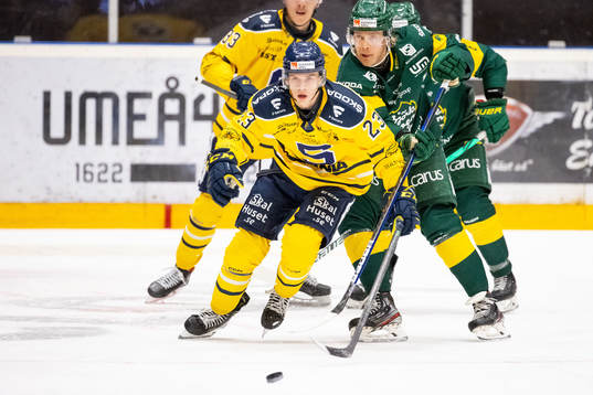 Södertäljes Albert Sjöberg och Björklövens Olle Liss i