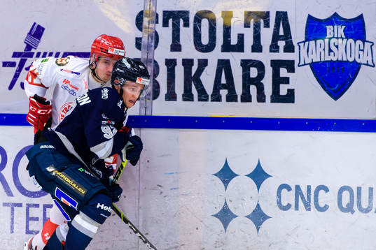 Troja-Ljungbys  William Romfors och Karlskogas Hugo