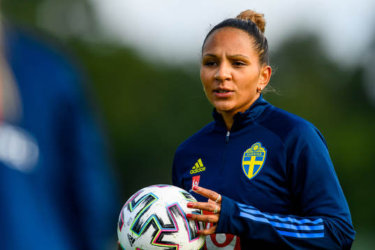 Madelen Janogy of the Swedish women's national football team