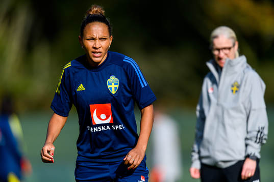 Madelen Janogy of the Swedish women's national football team