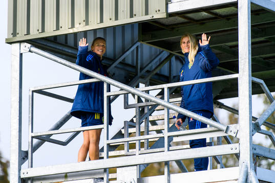 Jonna Andersson and Sofia Jakobsson of the Swedish women's
