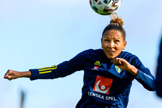 Madelen Janogy of the Swedish women's national football team