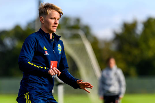 Nilla Fischer of the Swedish women's national football team