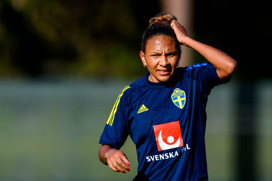Madelen Janogy of the Swedish women's national football team
