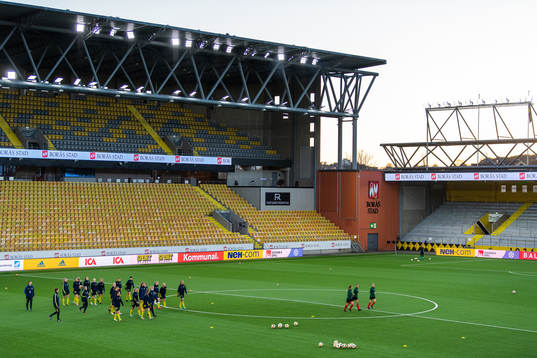 Sveriges spelare värmer upp