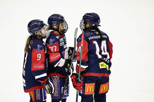 Linköpings Olivia Zafuto, Linnea Johansson och Justine