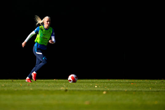 Bläddra bland fler bilder av Football, FIFA Women's World Cup Qualifier, Norway, training