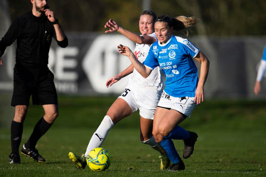 Hittarps Isabelle Angel och Hammenhögs Sara Strömberg