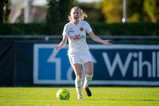 Hittarps Hanna Jönsson agerar