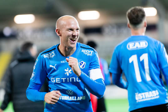 Halmstads Andreas Johansson jublar