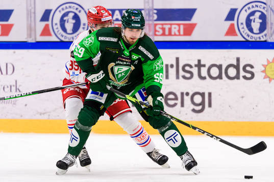 Timrås Filip Westerlund och Färjestads Linus Johansson