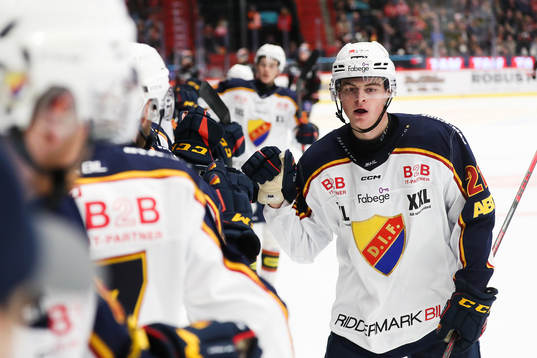 Djurgårdens Filip Cederqvist jublar