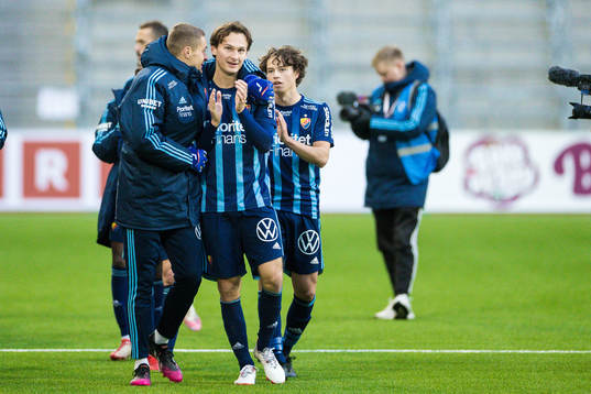 Djurgårdens Hjalmar Ekdal jublar