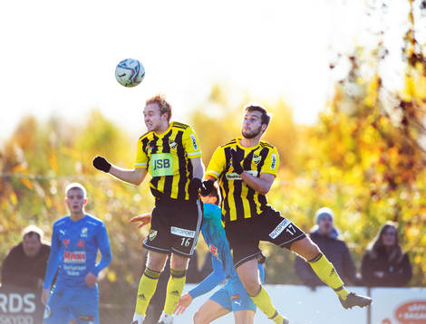 IFK Hässleholms Victor Holmberg och Marcus Thuvesson i