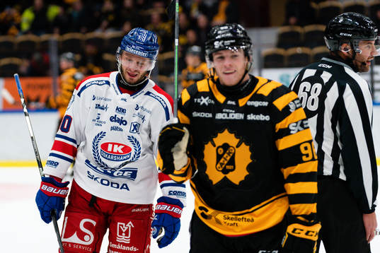 Oskarshamns Tomas Zohorna och Skellefteås Rickard Hugg
