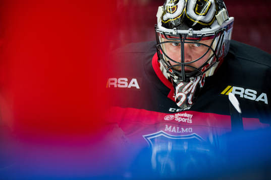 Malmö Redhawks målvakt Oscar Alsenfelt