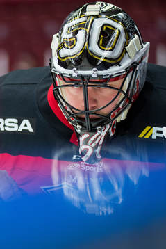 Malmö Redhawks målvakt Oscar Alsenfelt
