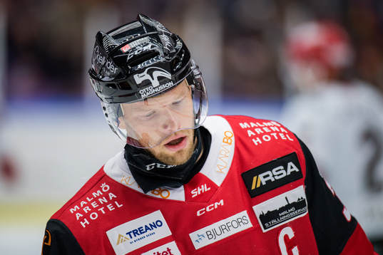 Malmö Redhawks Carl Söderberg deppar
