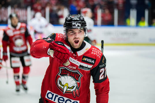 Malmö Redhawks Ponthus Westerholm jublar