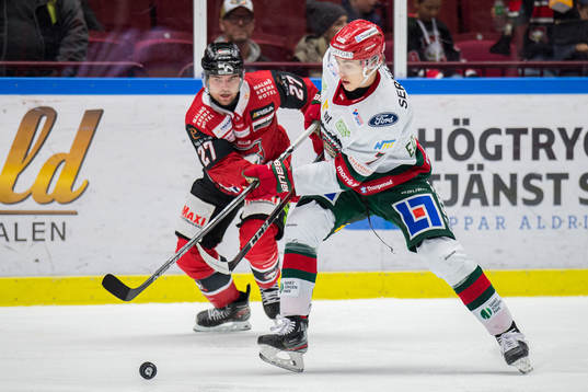 Malmö Redhawks Ponthus Westerholm och Frölundas Simon