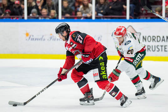 Malmö Redhawks Ponthus Westerholm och Frölundas Joel
