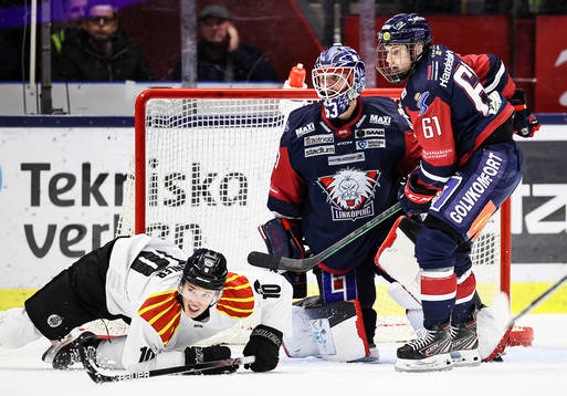 Brynäs Noel Gunler, Linköpings målvakt Marcus Högberg