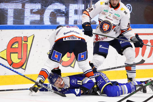 Växjös Juuso Vainio och Leksands Martin Karlsson