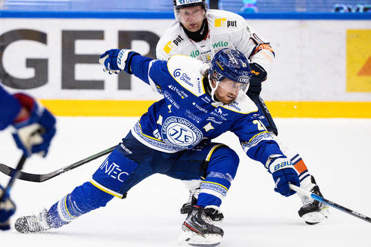 Leksands Justin Kloos och Växjös Richard Gynge