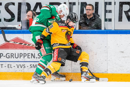 Rögles Mattias Sjögren och Luleås Radek Muzik