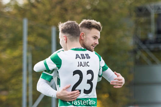 Västerås Dusan Jajic  och Erik Björndahl  jublar