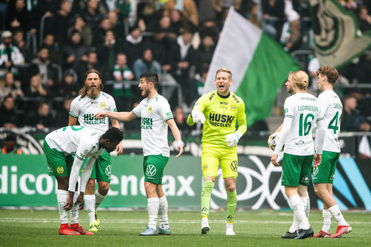 Hammarbys målvakt David Ousted deppar