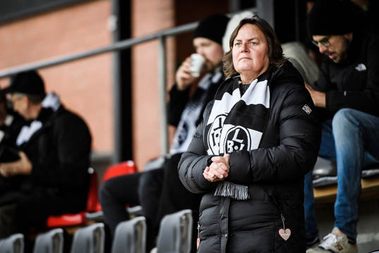 En Landskrona-supporter