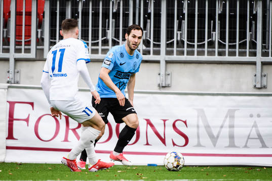 Landskronas Alexander Tkacz och Akropolis Mattias Bouvin
