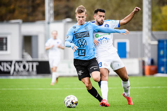 Landskronas Oscar Petersson och Akropolis Christian Rubio