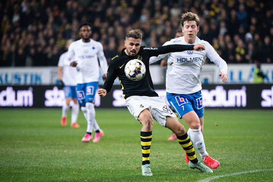 s Zack Elbouzedi och IFK Norrköpings Alexander Fransson