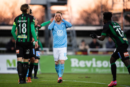 Malmö FFs Anders Christiansen deppar