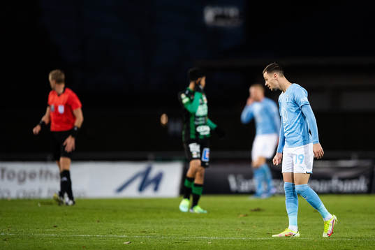 Malmö FFs Veljko Birmancevic deppar