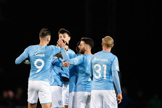 Malmö FFs Veljko Birmancevic jublar
