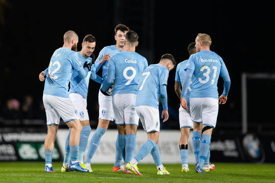 Malmö FFs spelare jublar