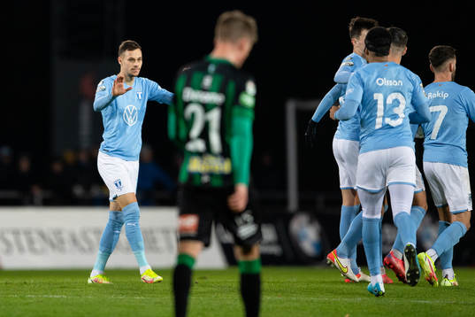 Malmö FFs Veljko Birmancevic jublar
