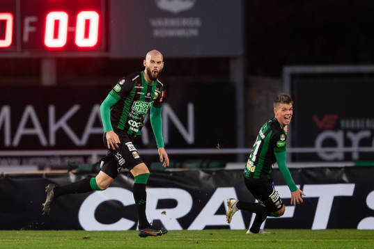 Varbergs Robin Simovic jublar