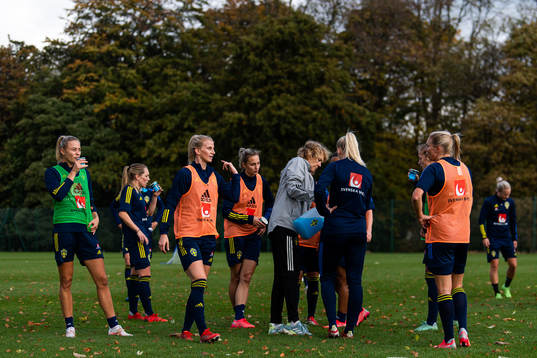 Fridolina Rolfö, Stina Blackstenius, Nathalie Björn and