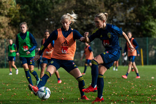 Sofia Jakobsson and of Sweden Elin Rubensson of the Swedish