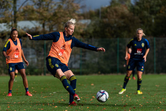 Sofia Jakobsson of the Swedish women’s national football