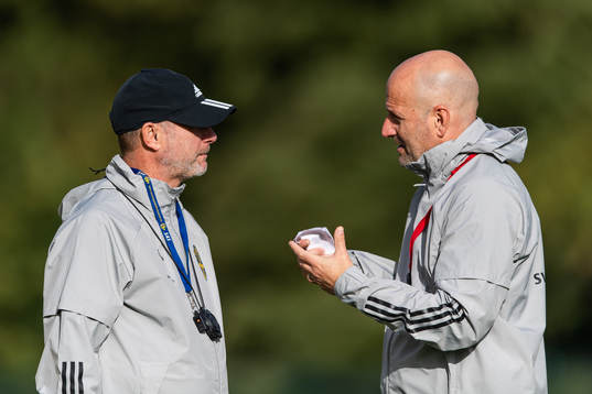 Peter Gerhardsson, head coach, and Magnus Wikman, assistant