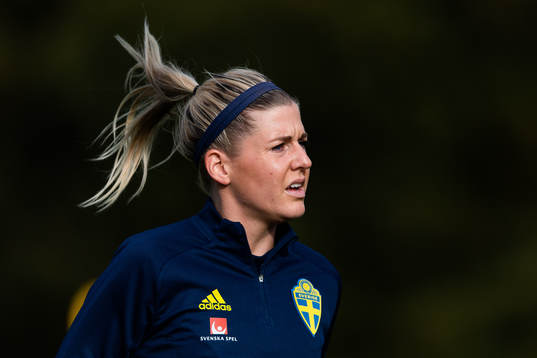 Olivia Schough of the Swedish women’s national football