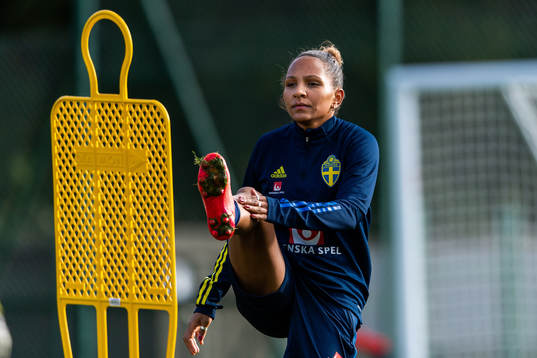 Madelen Janogy of the Swedish women’s national football